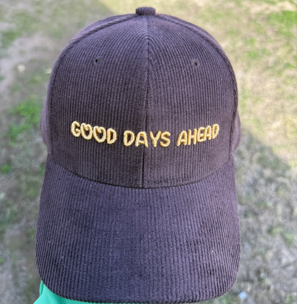 Corduroy 3D brown hat