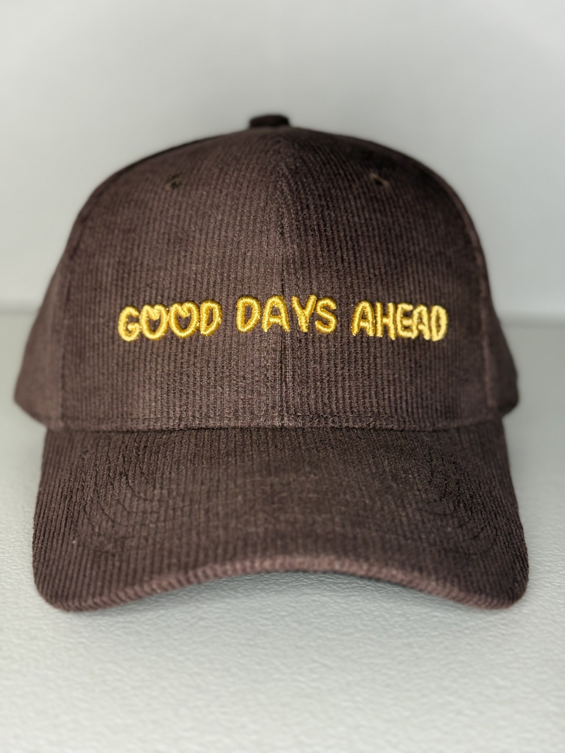 Corduroy 3D brown hat