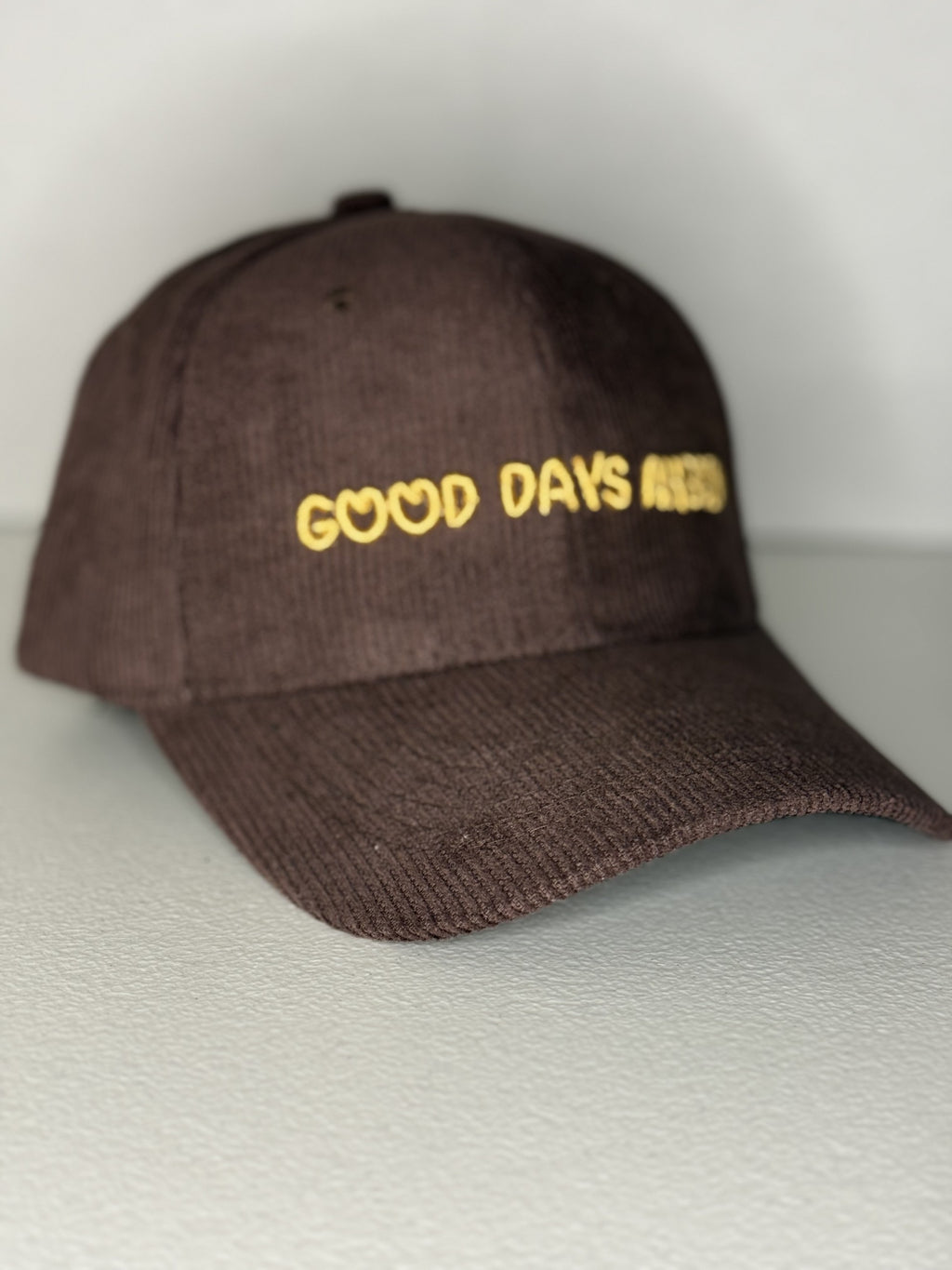 Corduroy 3D brown hat